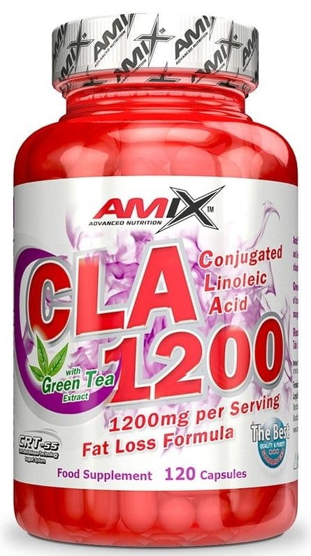 Konjugirana linolna kislina CLA 1200 + ekstrakt zelenega čaja Amix 120 tablet