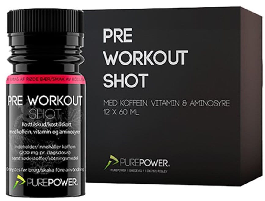 Pijača Pure Power Pre Workout Shot 60 ml