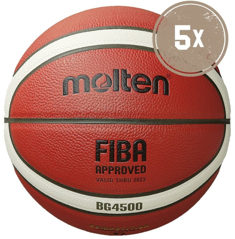 Žoga Molten B6G4500-DBB Basketball Größe 6 - 5er Ballpaket