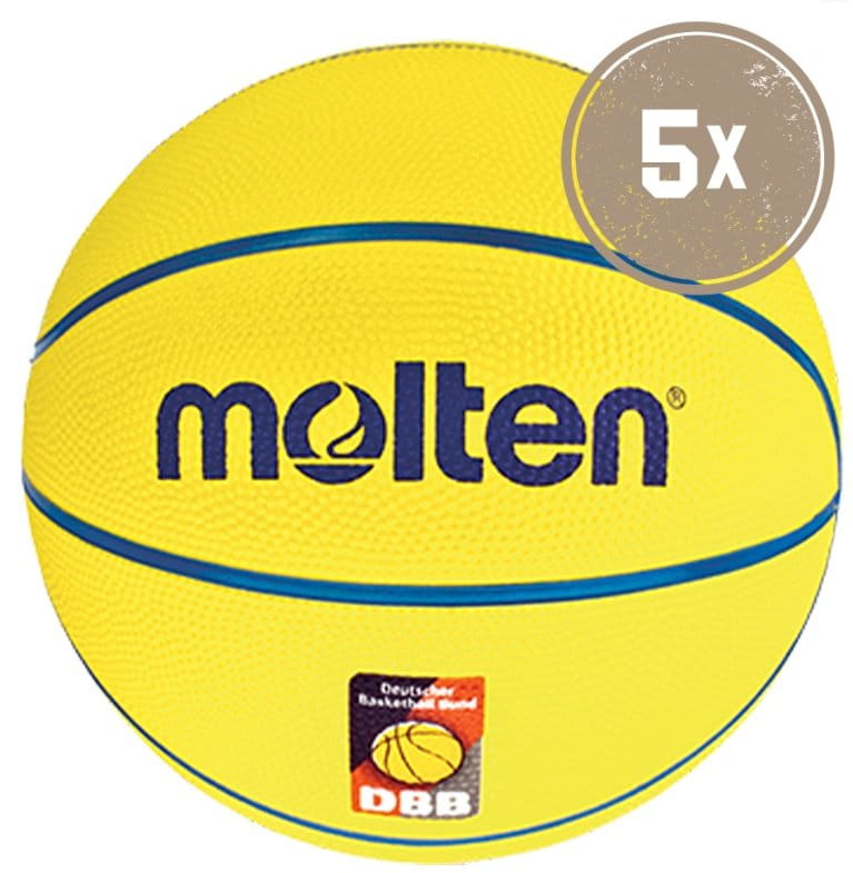 Žoga Molten SB4-DBB Basketball Größe 4 - 5er Ballpaket