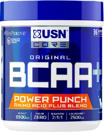 Razvejane aminokisline BCAA v prahu USN Power Punch 400 g mandarine